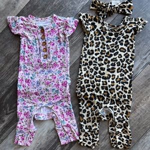 Posh Peanut Ruffled Jumper 3-6 Months EUC